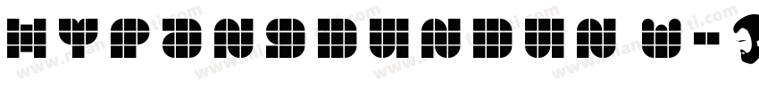 HYPangDunDun w字体转换